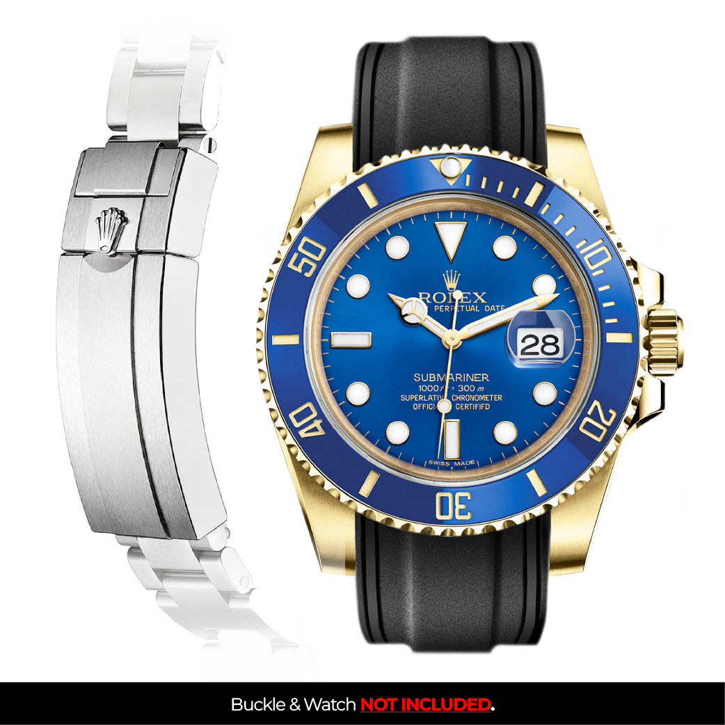 Gold rolex submariner blue on sale face