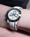 Solitaire Rubber straps in Cookie White for Rolex Daytona 116500LN