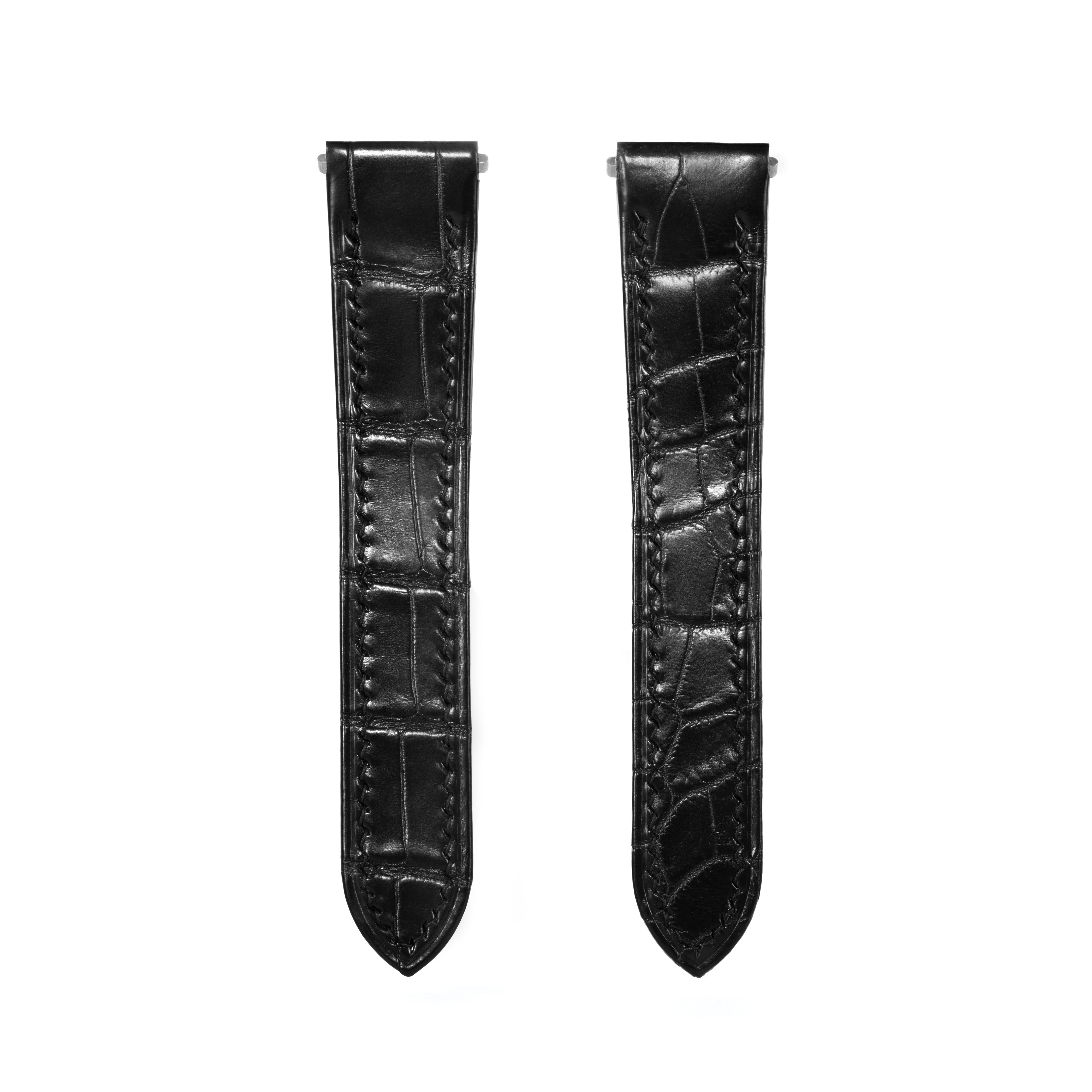 Cartier watch black on sale strap