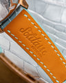 Bespoke Watch Straps in Tiffany Blue Crocodile