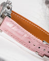 Bespoke Watch Strap in Pastel Pink Crocodile