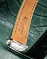 Bespoke Watch Strap in Ombre Green Crocodile