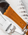 Bespoke Watch Strap in White Crocodile