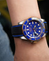 Solitaire Rubber straps in Navy Black for Rolex Submariner 116613LB