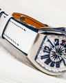 Bespoke Watch Strap in White Crocodile