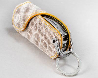 Bespoke Key Wrap in Natural Himalayan Crocodile