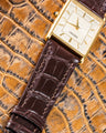 Bespoke Watch Strap in Reddish Brown Crocodile