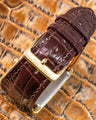 Bespoke Watch Strap in Reddish Brown Crocodile