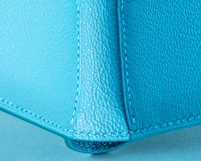 Bespoke Bifold Wallet in Tiffany Blue Himalayan Crocodile