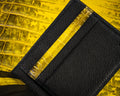 Bespoke Bifold Wallet in Yellow Himalayan Crocodile