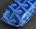 Bespoke Key Fob Cover in Blue Goyard