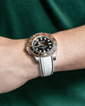 Solitaire Rubber straps in Cookie White for Rolex GMT-Master II 126711CHNR