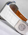 Bespoke Watch Strap in White Crocodile