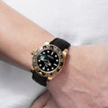 Solitaire Rubber straps in Classic Black for Rolex GMT-Master 116718LN