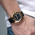 Solitaire Rubber straps in Classic Black for Rolex GMT-Master 116718LN