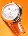 Bespoke Watch Strap in Orange Himalayan Crocodile