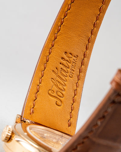 Bespoke Watch Strap in Chestnut Brown Crocodile