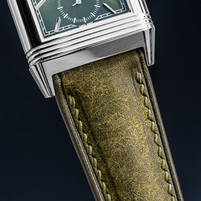 Solitaire Universal Straps in Rainforest Pueblo for JLC Reverso