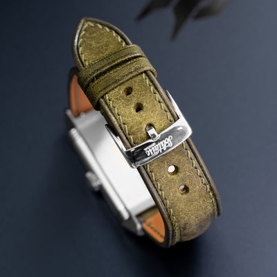 Solitaire Universal Straps in Rainforest Pueblo for JLC Reverso