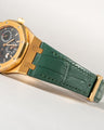 Bespoke Watch Strap in Vintage Green Crocodile