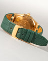 Bespoke Watch Strap in Vintage Green Crocodile