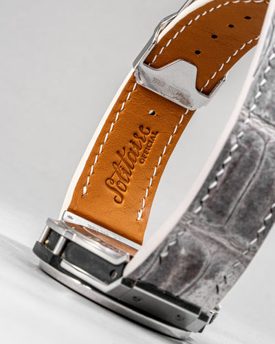 Bespoke Watch Strap in Natural Himalayan Crocodile