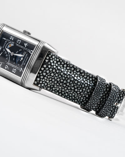 Bespoke Watch Strap in Black Stingray