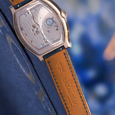 Solitaire Universal Straps in Midnight Storm Epsom for F.P. Journe Vagabondage