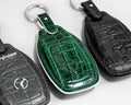 Bespoke Key Fob Covers in Crocodile and Nappa