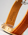 Bespoke Watch Strap in Orange Himalayan Crocodile