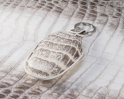 Bespoke Key Fob Cover in Natural Himalayan Crocodile