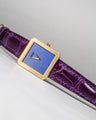 Bespoke Watch Strap in Purple Crocodile