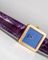 Bespoke Watch Strap in Purple Crocodile