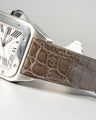 Bespoke Watch Strap in Grey Himalayan Crocodile