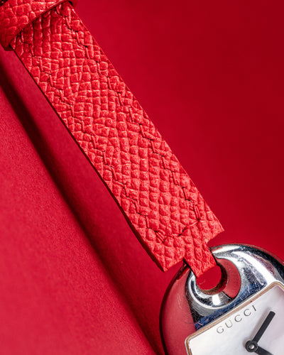 Bespoke Watch Strap in Red Epsom