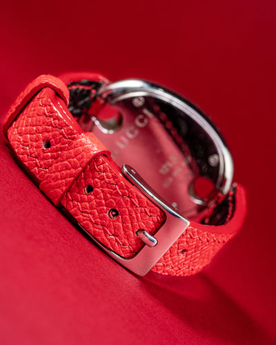 Bespoke Watch Strap in Red Epsom