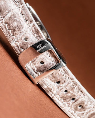 Bespoke Watch Strap in Natural Himalayan Crocodile