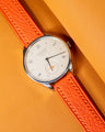 Bespoke Watch Strap in Orange Chèvre