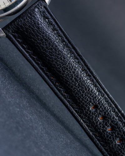 Bespoke Watch Strap in Black Chèvre