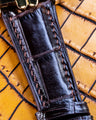 Bespoke Watch Strap in Dark Brown Crocodile