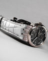 Bespoke Watch Strap in Metallic Silver Alligator