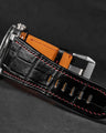 Bespoke Watch Strap in Black Crocodile