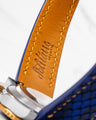 Bespoke Watch Strap in Electric Blue Python