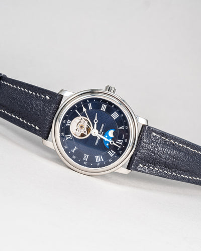 Bespoke Watch Strap in Navy Blue Chèvre