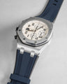 Solitaire Rubber straps in Buckingham Navy for Audemars Piguet 42MM