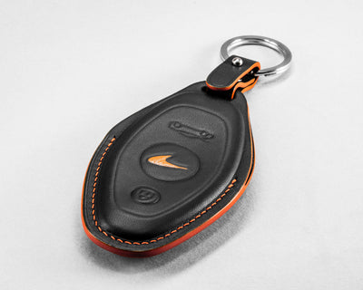 Bespoke Key Fob Cover in Black Nappa