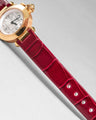 Bespoke Watch Strap in Blood Red Crocodile