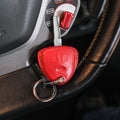 Bespoke Key Fob Cover in Red Nappa