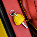 Bespoke Key Fob Cover in Yellow Nappa