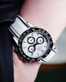 Solitaire Rubber straps in Cookie White for Rolex Daytona 116500LN